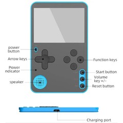 Handheld Game Console 500 Classic Games LCD Portable Retro Video Mini Game
