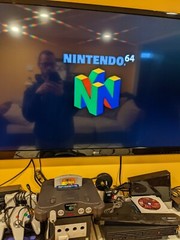 Nintendo 64 Console OEM CONTROLLER Power & A/V Cords Clean TESTED N64