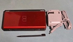 Nintendo DS Lite Crimson Red/Black Tested Working Great Condition!