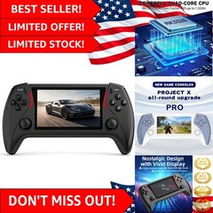High-Definition Project-X Pro Handheld Console – 4.3-Inch Display, 20+ Emulators