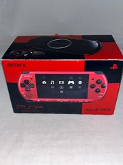 Sony PSP-3000 Console Black Red VALUE PAK Box Region Free Very Rare – Brand New