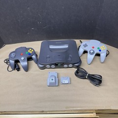 N64 Nintendo 64 Console Bundle 2 Controllers Rumble Controller Pak NUS-001