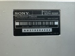 Sony PS1 PlayStation Classic Mini SCPH-1000R + 2 Controllers No Cables Tested