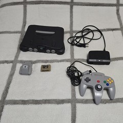 Nintendo 64 Console With Controller, Rumble Pak And Controller Pak All Authentic