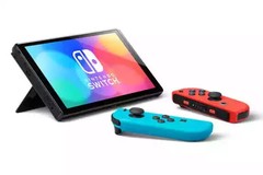 NEW Nintendo Switch OLED 64GB Neon Red Blue Joy-Con