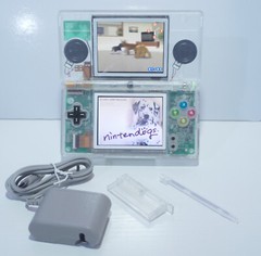 Nintendo DS Lite Transparent Clear Handheld Game System with SNES Buttons