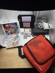 Nintendo 2DS Launch Edition Blue & Black – Games, Cases And Charger BUNDLE!
