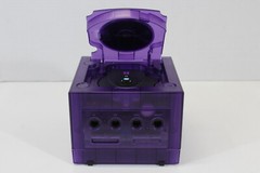 Nintendo Gamecube Console Clear Transparent Purple NTSC-U/C DOL-001 GC RGB LED