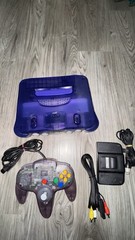 Nintendo 64 Midnight Blue Console system N64
