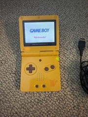 Nintendo Game Boy Advance SP Pikachu Handheld System AGS-101 OEM TESTED WORKS!!!