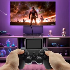 S10 MINI VIDEO GAME CONSOLE – 520 GAMES, DUAL CONTROLLERS, AV OUTPUT