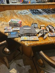 Nintendo 64 Console + 2 Controllers With (9 Games) & Super Nintendo Special & D
