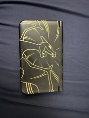 Nintendo 3DS LL Pokemon Charizard Edition Dual Screen Black Gold Red Console