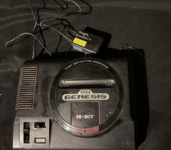 Sega Genesis Model 1 Console Only NON TMSS High Definition Graphics power cord
