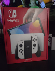 Nintendo Switch OLED Model 64GB LAN Console White Joy-Con Adjustable Stand