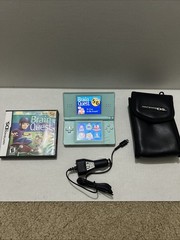 Nintendo DS Lite Light Blue Console Bundle with Game Charger And Case Read