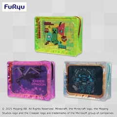 Minecraft Sparkling Metallic Pouch set of 3 Japan New