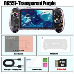 ANBERNIC RG557 Handheld Game Console Android 14 5.48′ AMOLED Screen 256G 8K+Game