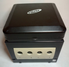 Black Nintendo GameCube Console + Intec Black Portable LCD Screen Attached