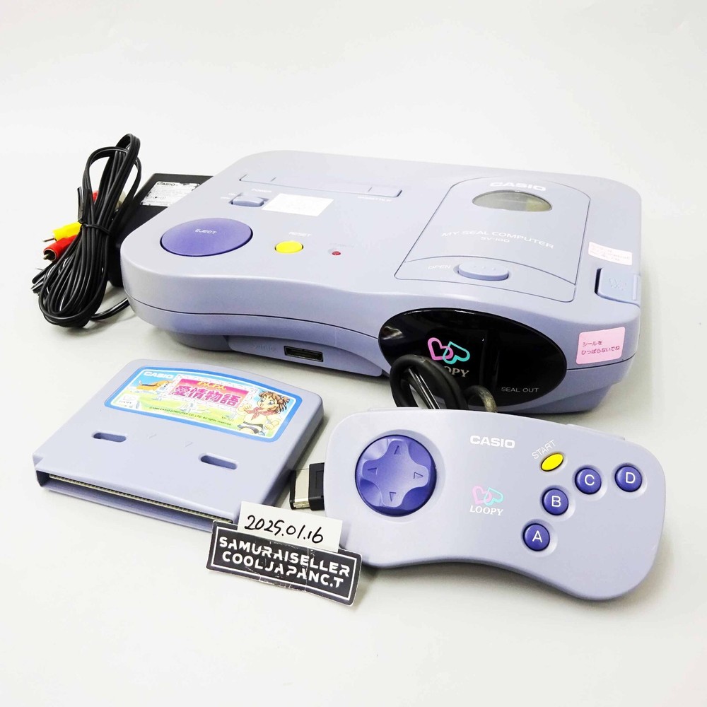 CASIO LOOPY My Seal Computer SV100 Console System Japan Used