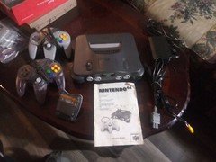 Nintendo N64 Original System Console with “New” ORIGINAL CONTROLLERS