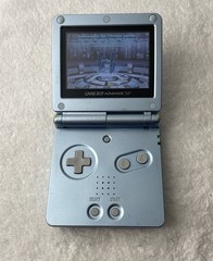 Nintendo Game Boy Advance SP GBA Pearl Blue AGS-101 Handheld Console- Tested