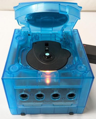 Nintendo GameCube Translucent Funtastic ICE BLUE Gaming Console System Bundle